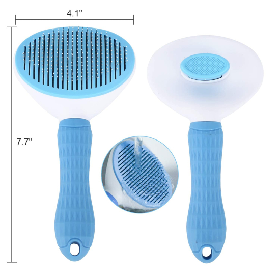 Self Cleaning Slicker Brush, Pet Grooming Shedding Brush for Dogs and Cats