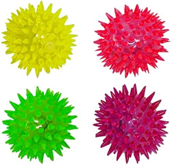 Dog toys light spike ball silicon