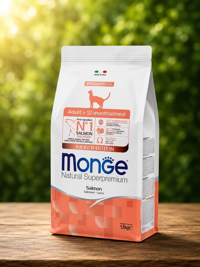 Monge cat food adult salmon 1.5 kg 