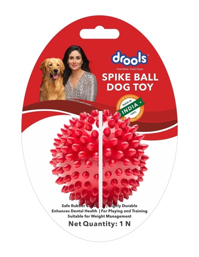 Drools Non-Toxic Rubber Stud Spike Hard Ball Chew Toy