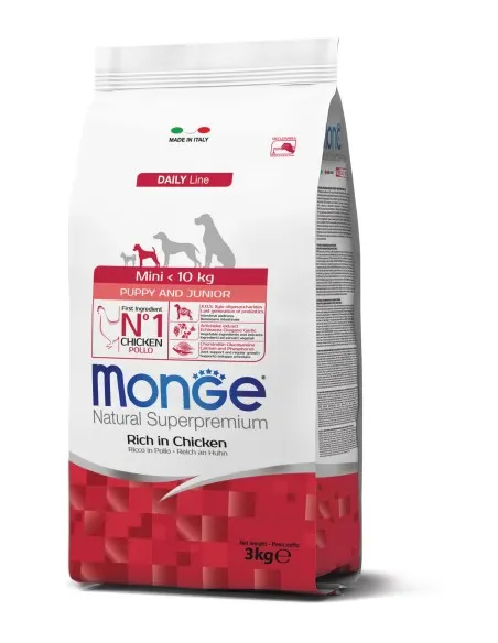 Monge dog food mini puppy & junior 10kg