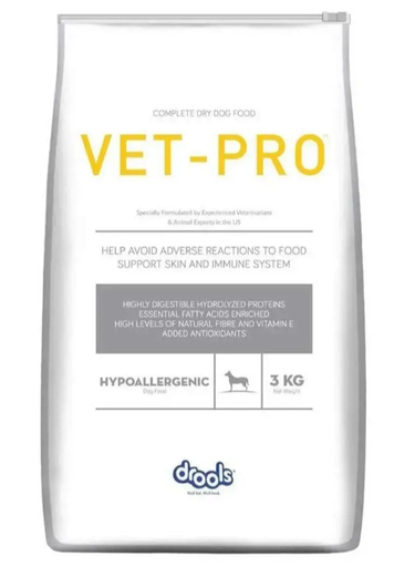 Vet pro hyperallergy dog food 3kg