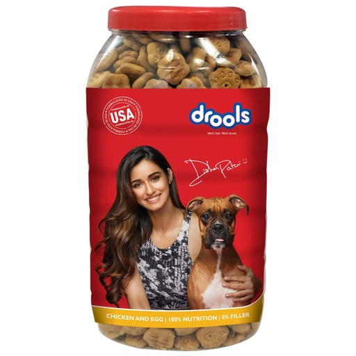 Drools dog biscuit jar 800gm
