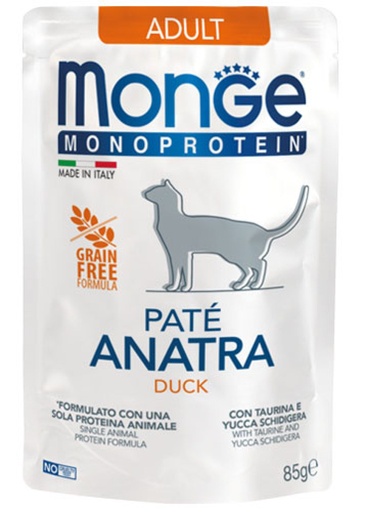 Monge Adult Pate Anatra Duck gravy 85 gm